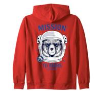 Camiseta Brave Space Astronaut Bear, gráfico de Oso Astronauta Sudadera con Capucha