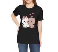 Camiseta Bubu Dudu Bear con Divertido y Bonito diseño Meme Camisetas para Regalar a Parejas