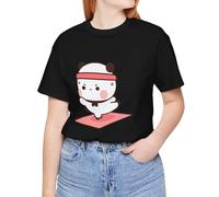 Camiseta Bubu Dudu Bear con Divertido y Bonito diseño Meme Camisetas para Regalar a Parejas