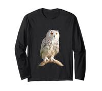 Camiseta Búho Nieve Gran Búho Blanco Manga Larga