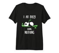 Camiseta Busy Doing Nothing para los Amantes de los Pandas Camiseta Premium