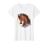 Camiseta Caballo niña Mujeres Caballo Regalo ecuestre Ninas Camiseta