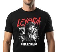 Camiseta Camarón Leyenda King of Kings, Estilo Urbano Flamenco Camarón de la Isla, Diseño Artístico Negro (FR/ES, Letras, XL, Regular, Regular)