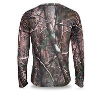 Camiseta Camuflaje, Transpirable Manga Larga Camuflaje Selvático para Hombres y Mujeres, Actividades al Aire, Caza, Camping