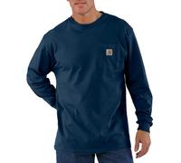 Camiseta Carhartt Bolsillo Manga Larga Azul Marino Talla L