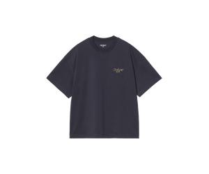 Camiseta CARHARTT WIP S/S Signature Script Dark Navy WIP Dusty H - L