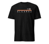 Camiseta Carlos Alcaraz | Deporte | Tenis | Padel | Regalo | Cumpleaños | Camiseta Alcaraz, Negro , M
