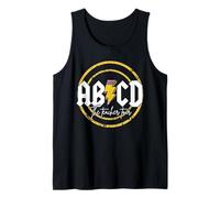 Camiseta Casual de Regreso a Clases, Divertida Gira para Profesores ABCD Camiseta sin Mangas