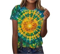 Camiseta casual genérica para mujer con motivos de animales de moda y túnica cómoda y holgada, multicolor, S