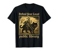 Camiseta Cat Knight Defender Your Local Public Library Camiseta