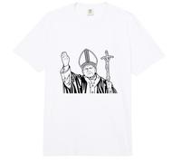 Camiseta católica San Papa Juan Pablo II 2 JP2 Comfort Colors Adult Heavyweight T-Shirt