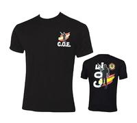 Camiseta CEO Silueta| Ropa Urbana de Centro de Operaciones de Emergencia para Hombre opositor Color Negro Manga Corta para Actividades al Aire Libre (M)