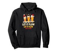 Camiseta Cerveza de Navidad Divertida Let It Flow Regalo Sudadera con Capucha