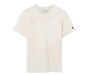 CAMISETA CHAMPION BEIGE SS TEE 220273-YS084 BLANCA HOMBRE ALGODON