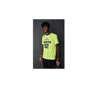 Champion Legacy Modern Basket At The Gym-Graphic Micromesh S/S Crewneck Camiseta, Amarillo Fluo, M para Hombre