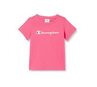 CAMISETA CHAMPION PS083 ROSA NIÑA MANGA CORTA ALGODON