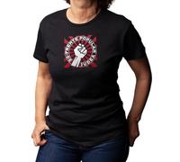 Camiseta Chica Frente Popular De Judea/Vida De Brian/Monty Pyton - Camisetas Chorras para Gañanes, Gente De Mal Vivir y Peor Dormir, Tallas Especiales (Negro, M)