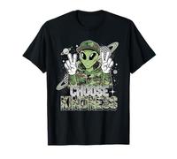 Camiseta Choose Kindness Retro Camo Camuflaje Niño Niños Camiseta