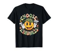 Camiseta Choose Kindness Retro Camo Camuflaje Niño Niños Camiseta