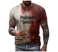 Camiseta clásica de manga corta con texto en inglés "It's Not My Blood Splatter Blood Stained Bloody", con texto en inglés "I Am Fine Print", camisetas para hombre, camisetas gráficas novedosas, rosa