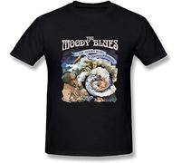 Camiseta clásica de manga corta para hombre, diseño de The Moody Blues A Question of Balance, unisex, 100 % algodón, color negro, Negro, XL