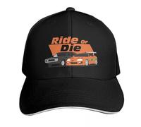 Camiseta clásica RideOrDie con Estampado 1 Gorra de béisbol Gorra de Calle con Capucha para Hombres y Mujeres Esencial para el Verano