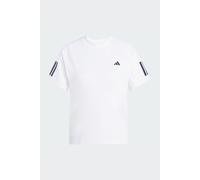 adidas Mujer Club 3 Stripe Tennis Climacool Shirt, White, L