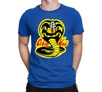 Camiseta Cobra Kai para hombre, azul, M