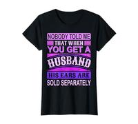 Camiseta cómica con frase divertida de Nobody Told Me con cita de esposa y orejas de esposo Camiseta