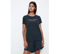 Camiseta cómoda de manga larga Dark Navy Q898 XS