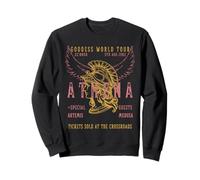 Camiseta con banda desgastada Athena Medusa Artemis Goddess Sudadera
