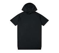 Camiseta con capucha de manga corta para hombre - Camiseta deportiva para hombre, transpirable, de secado rápido, camisetas casuales, lisas, tops de malla para fitness y tenis, Huats Leger Tops, Negro