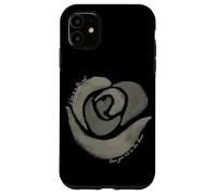 Camiseta con Cita de Amor Floral poética, gráfico de Rosas Simples Carcasa para iPhone 11