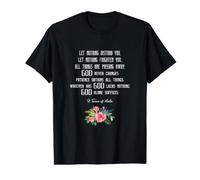 Camiseta con Cita de Santa Teresa de Ávila Let Nothing Disturb You Camiseta gráfica económica