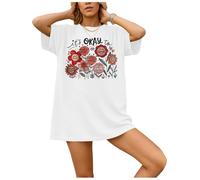 Camiseta con cuello en V con texto en inglés "It's Okay to Be Different", con cuello en V para mujer y hombre, Blanco-1, M