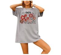 Camiseta con cuello en V con texto en inglés "It's Okay to Be Different", con cuello en V para mujer y hombre, Gris-1, M