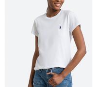 Camiseta con cuello redondo de manga corta Mujer Talla L. Color Blanco
