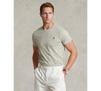 Camiseta con cuello redondo de punto de algodón Hombre Talla XL. Color Gris