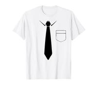 Camiseta con cuello y corbata, ¿Código de vestimenta? No hay problema. Divertido Camiseta
