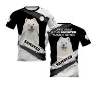 Camiseta con diseño 3D de un Malinois Belga «Dog Better Than Life» Camisetas Estampadas con Animales Camisetas de Cuello Redondo Ropa Streetwear de Harajuku
