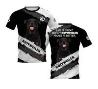 Camiseta con diseño 3D de un Malinois Belga «Dog Better Than Life» Camisetas Estampadas con Animales Camisetas de Cuello Redondo Ropa Streetwear de Harajuku