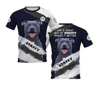 Camiseta con diseño 3D de un Malinois Belga «Dog Better Than Life» Camisetas Estampadas con Animales Camisetas de Cuello Redondo Ropa Streetwear de Harajuku