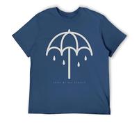 Camiseta con diseño alternativo de lluvia de rock, camiseta gráfica gótica para fanáticos de Metalcore, Navy-style, 4XL