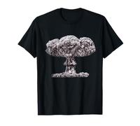 Camiseta con diseño artístico de nube de hongos con bomba atómica nuclear Camiseta