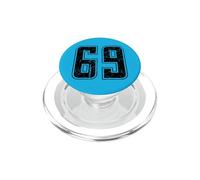 Camiseta con diseño de número 69, Estilo Vintage PopSockets PopGrip para MagSafe