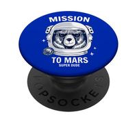 Camiseta con diseño de Oso Astronauta Espacial, diseño de Oso Astronauta PopSockets PopGrip Adhesivo
