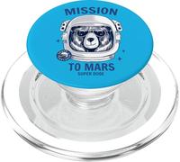 Camiseta con diseño de Oso Astronauta Espacial, diseño de Oso Astronauta PopSockets PopGrip para MagSafe