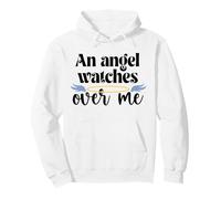 Camiseta con diseño de un ángel Que me cuida, papá y mamá, para Mujer, Hombre y niño, Abuela Sudadera con Capucha