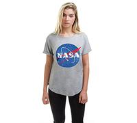 Camiseta con el logotipo del círculo de Damen de la Nasa, Grau (Grey Marl Spo), M EU