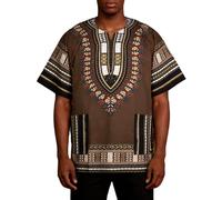 Camiseta con Estampado Africano Hombre Casual de Diario Corte Moderno Tela de Calidad Transpirable Moda Étnica Manga Corta Ropa de Verano Cómoda para Viajes y Eventos Culturales
